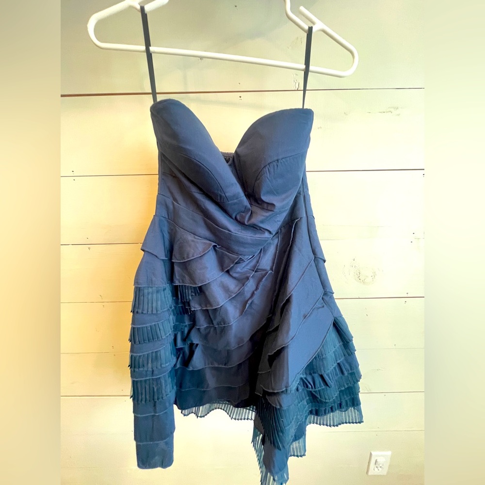 Blue Sweetheart Mini Strapless